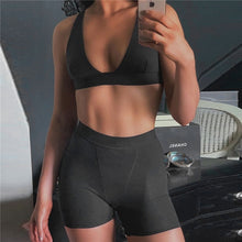 Load image into Gallery viewer, Bustier Bra and High Waist Shorts Set