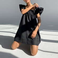 Load image into Gallery viewer, Yellow Linen Dress