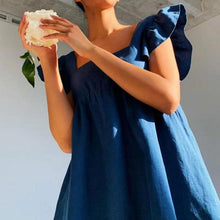 Load image into Gallery viewer, Yellow Linen Dress