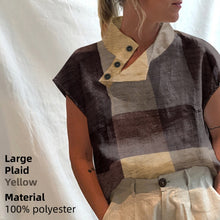 Load image into Gallery viewer, Celmia Linen Oversized Tunic Tops