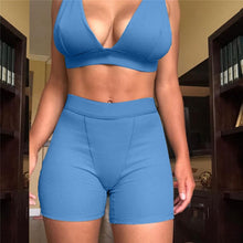 Load image into Gallery viewer, Bustier Bra and High Waist Shorts Set
